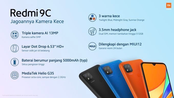 Harga Dan Spesifikasi Xiaomi Redmi 9c Di Indonesia Techbiz Id