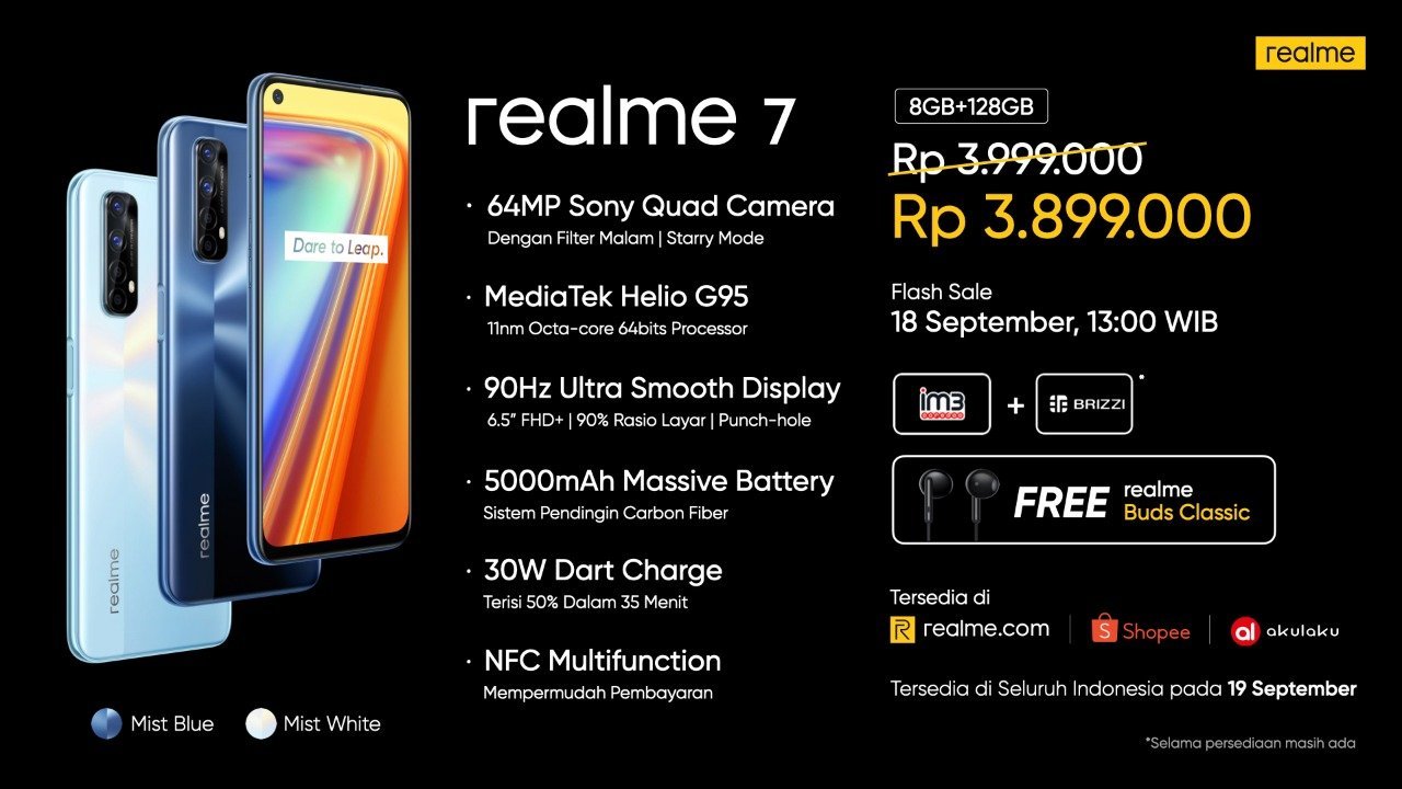 harga dan spesifikasi Realme 7