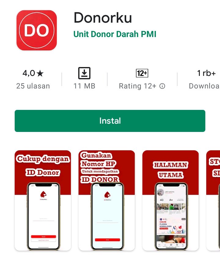 Aplikasi pencari pendonor darah