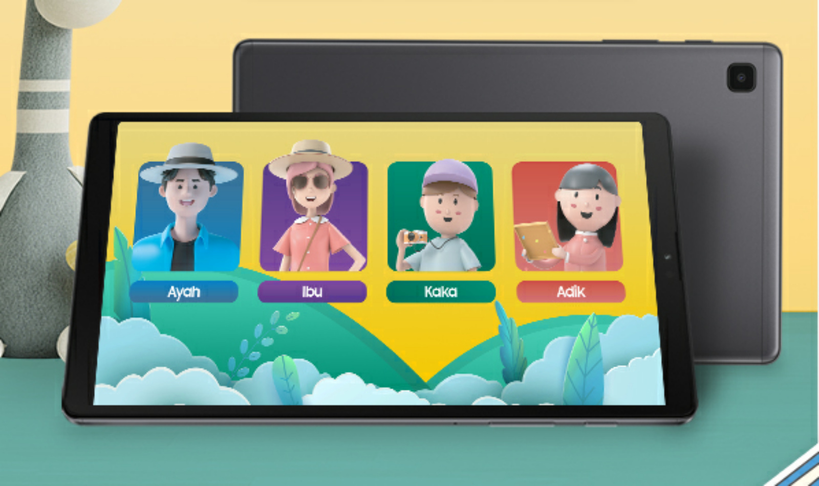Galaxy Tab A7 Lite Wi-Fi Temani Anak Beraktivitas